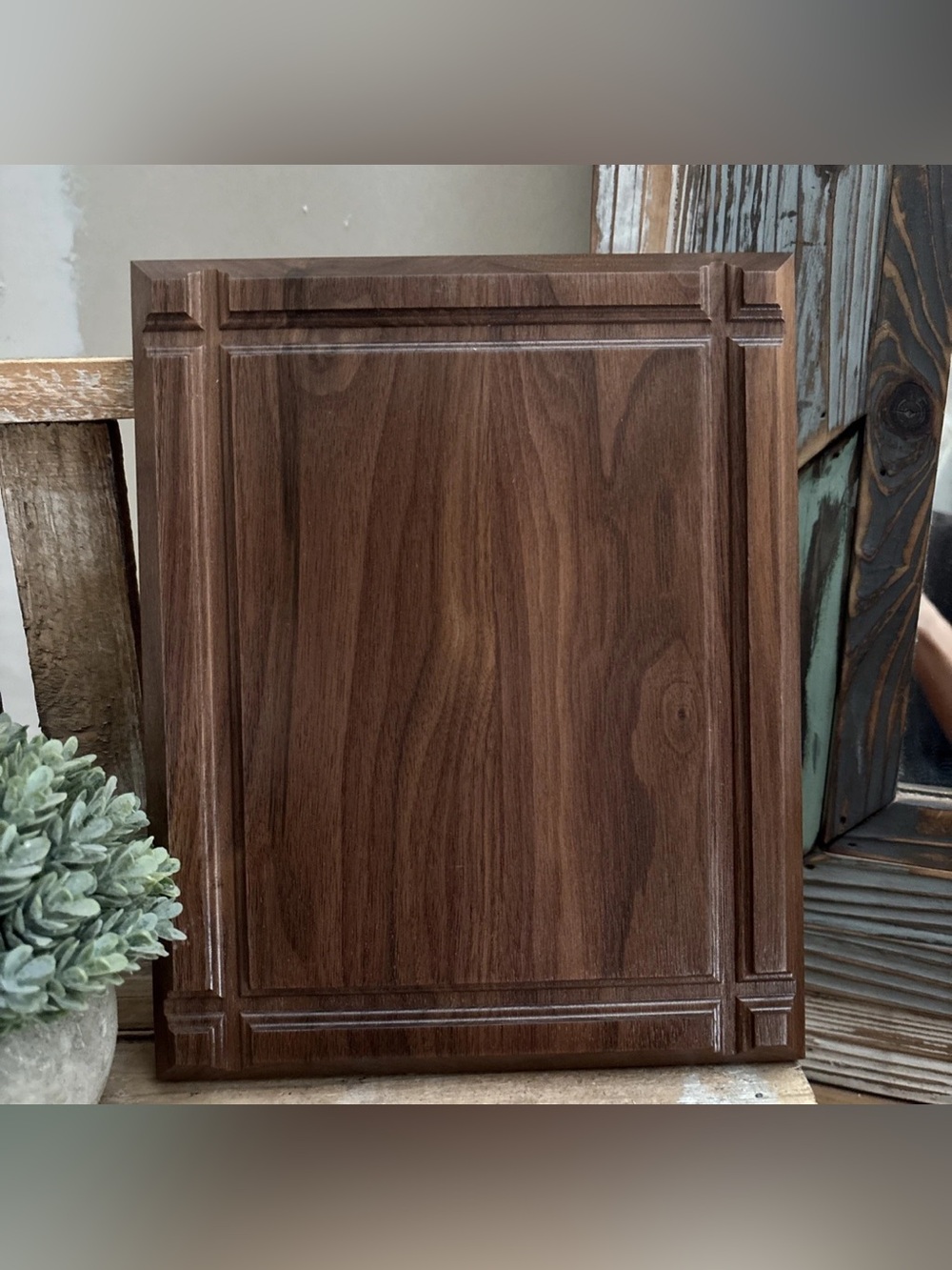 Solid American Black Walnut 8X10 Plaque USA